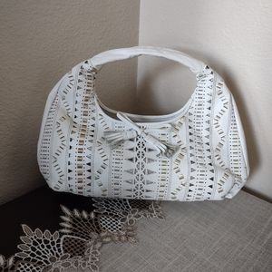 Francesco Biasia Vintage Weaved Design Genuine Leather Small Purse